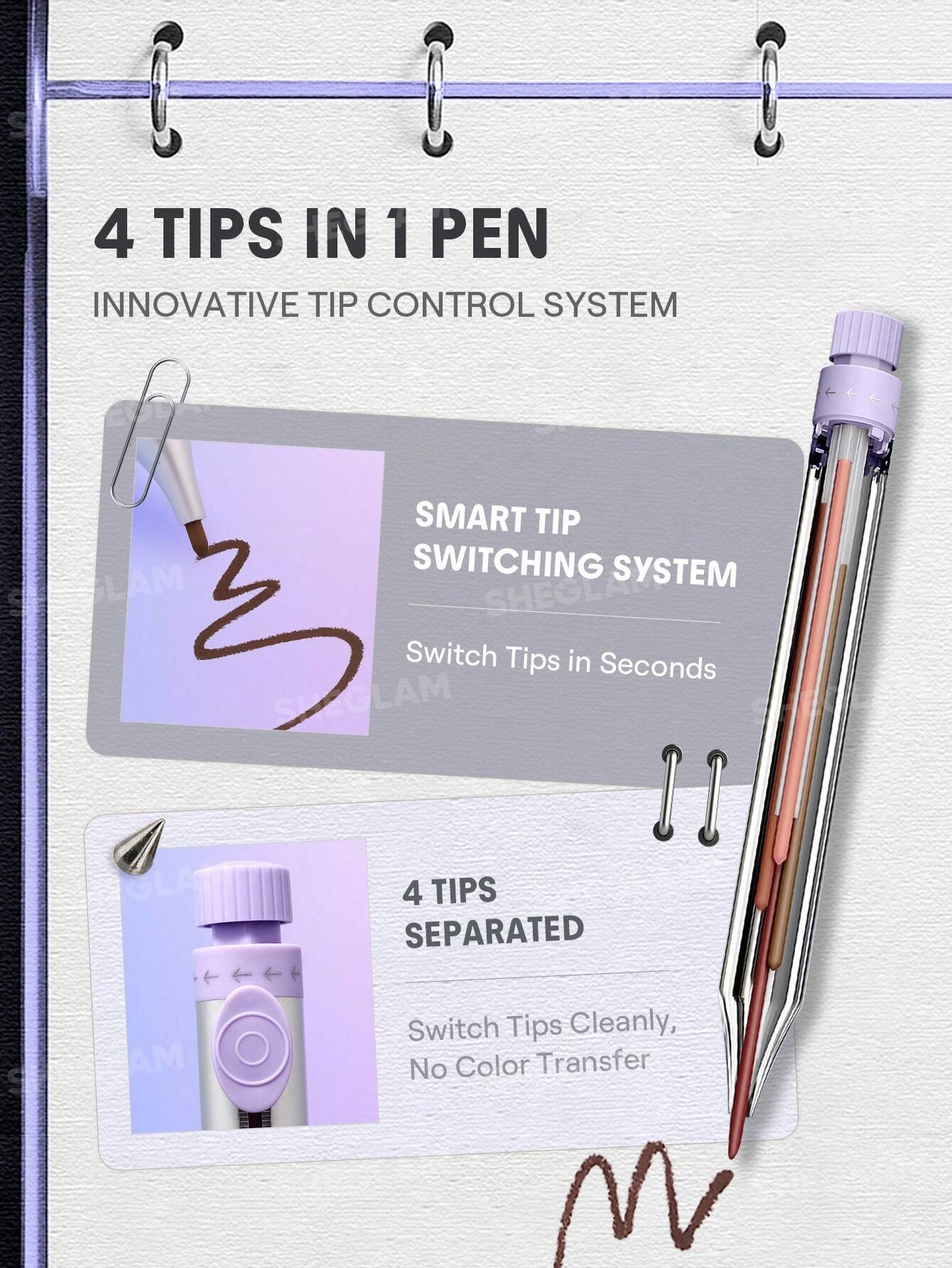 The Everywhere 4-In-1 Pen-Multicolor