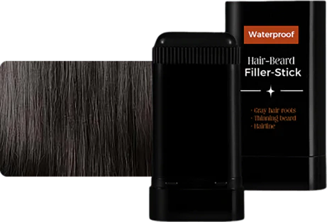 Waterproof stick for hair and beard