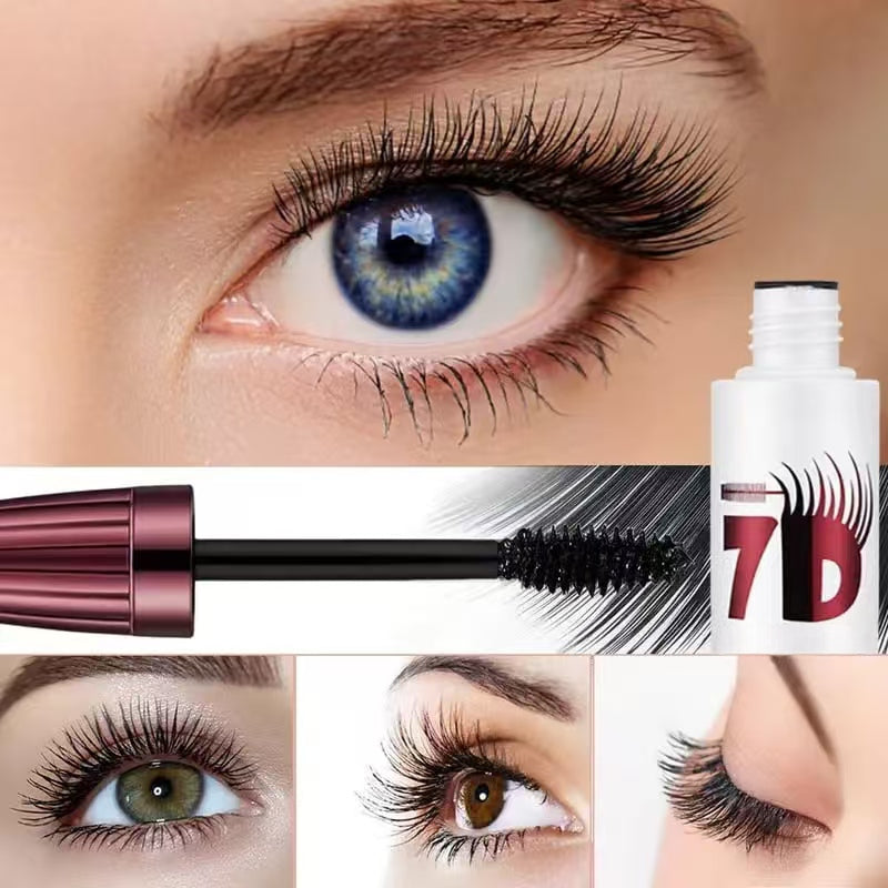 👁️✨ 7D Smudge-Proof! Waterproof Fiber Mascara for Natural Volume.