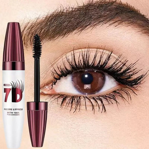 👁️✨ 7D Smudge-Proof! Waterproof Fiber Mascara for Natural Volume.
