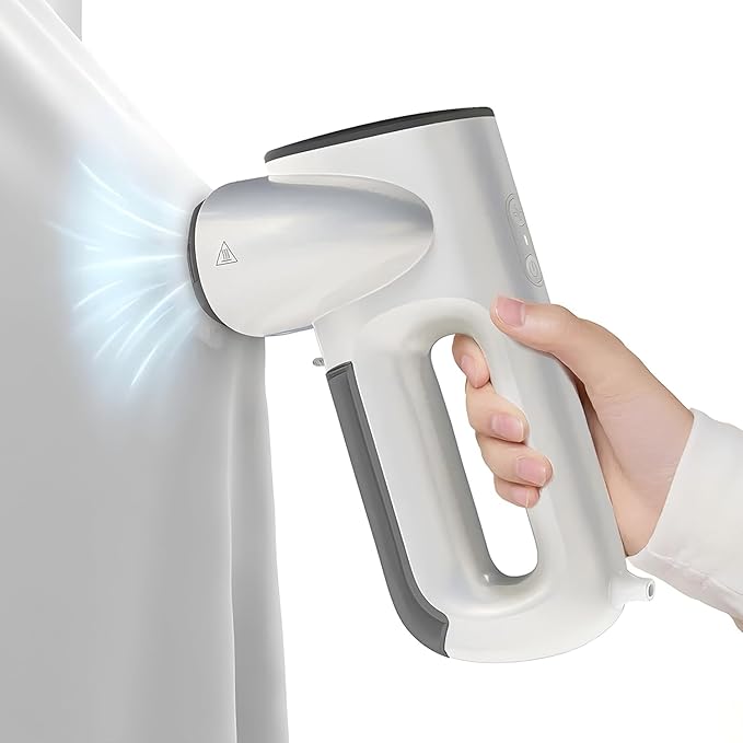 Vacuum Suction Steam Iron Strong Suction, Instant Heat in 30 Seconds, One Hand Dual Cooling, Disinfecting and Deodorizing, Quick Drying Wear, Ideal for Travel