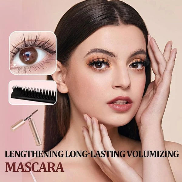 👁️✨ All-Day Beautiful Lashes, Smudge-Proof! Waterproof Fiber Mascara for Natural Volume l 🔥BUY 1 GET 1 FREE🔥💖💃