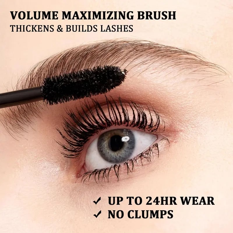 👁️✨ 7D Smudge-Proof! Waterproof Fiber Mascara for Natural Volume.